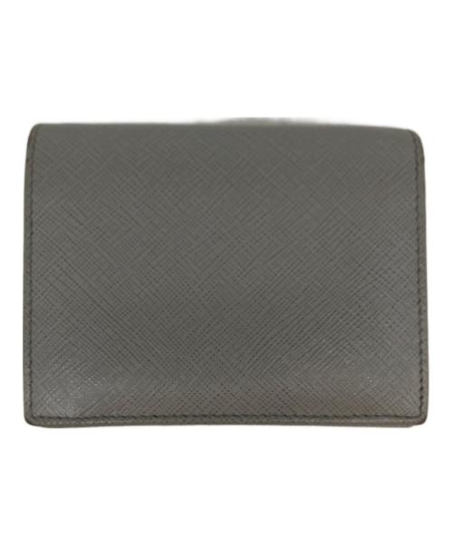 PRADA（プラダ）PRADA (プラダ) サフィアーノ2つ折り財布 グレーの古着・服飾アイテム