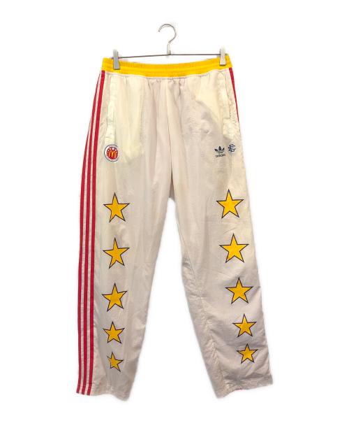 adidas（アディダス）adidas (アディダス) Eric Emanuel (エリック エマニュエル) McDonald's (マクドナルド) コラボリバーシブルパンツ レッド×ベージュ サイズ:Mの古着・服飾アイテム