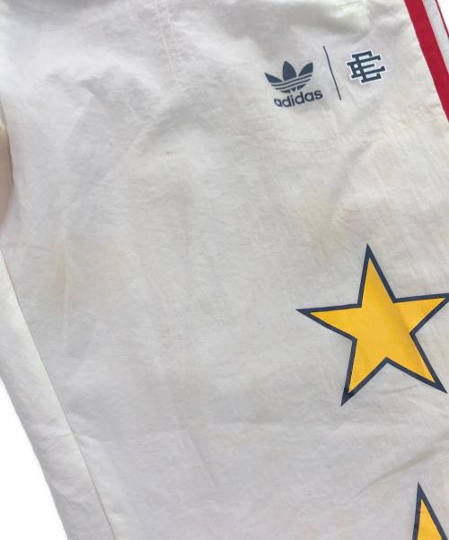 adidas（アディダス）adidas (アディダス) Eric Emanuel (エリック エマニュエル) McDonald's (マクドナルド) コラボリバーシブルパンツ レッド×ベージュ サイズ:Mの古着・服飾アイテム