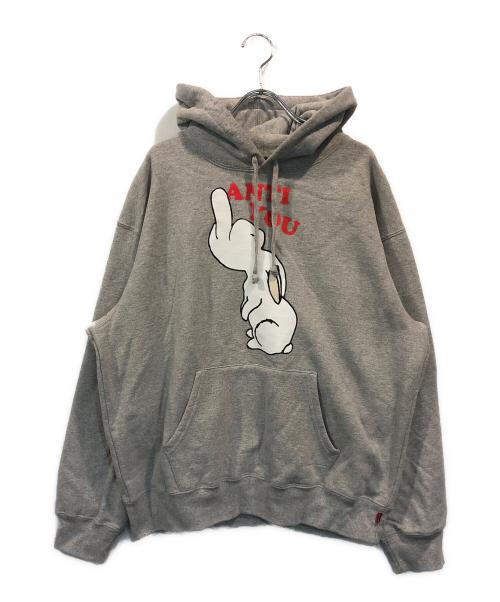SUPREME（シュプリーム）Supreme (シュプリーム) UNDERCOVER (アンダーカバー) Anti You Hooded Sweatshirt グレー サイズ:SIZE Mの古着・服飾アイテム