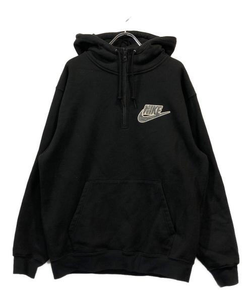 SUPREME（シュプリーム）SUPREME (シュプリーム) NIKE (ナイキ) Half Zip Hooded Sweatshirt ブラック サイズ:SIZE Mの古着・服飾アイテム