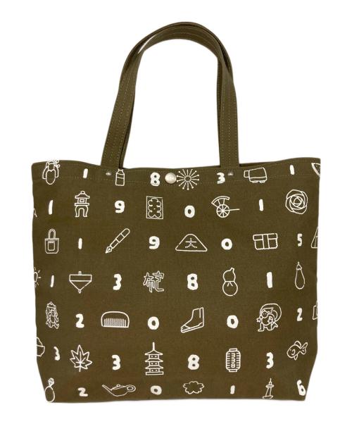 一澤信三郎帆布（イチザワシンザブロウハンプ）一澤信三郎帆布 (イチザワシンザブロウハンプ) SOU・SOU (ソウソウ) 高島屋 (タカシマヤ) 三三屋手さげかばん オリーブの古着・服飾アイテム