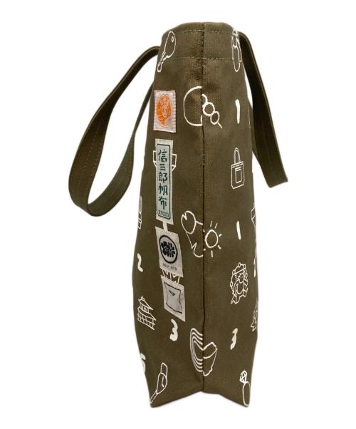 一澤信三郎帆布（イチザワシンザブロウハンプ）一澤信三郎帆布 (イチザワシンザブロウハンプ) SOU・SOU (ソウソウ) 高島屋 (タカシマヤ) 三三屋手さげかばん オリーブの古着・服飾アイテム