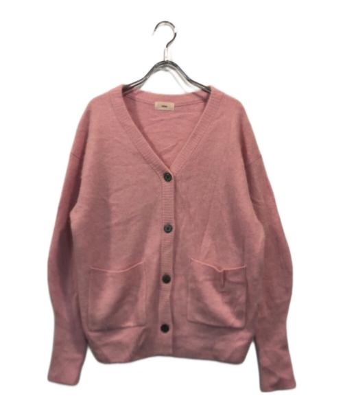 IENA（イエナ）IENA (イエナ) fluffy ファーカーディガン ピンク サイズ:-の古着・服飾アイテム