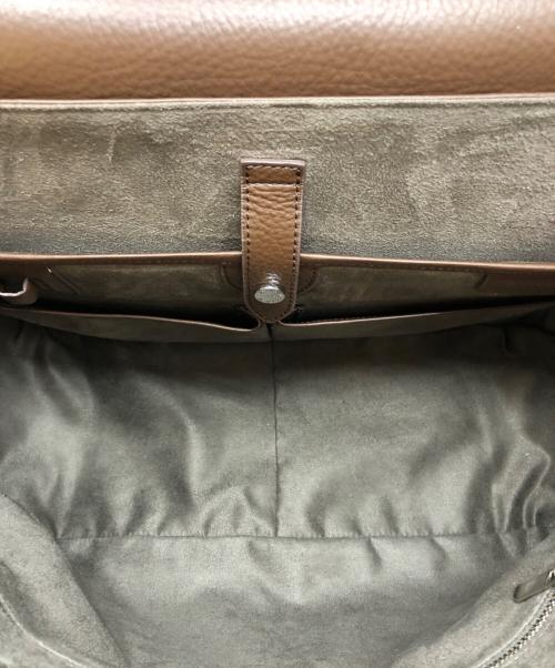 PELLE MORBIDA（ペッレモルビダ）PELLE MORBIDA (ペッレモルビダ) フラップトートバッグ ブラウンの古着・服飾アイテム