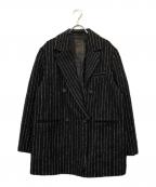 Noble×川上さやかさんノーブル×）の古着「コラボループツイードジャケット」｜ネイビー