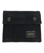 PORTERポーター）の古着「タンゴブラックウォレット」｜ブラック