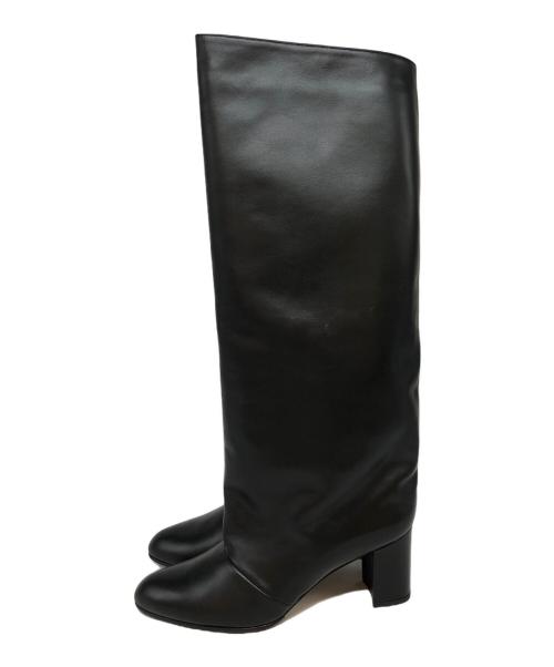 NEBULONIE（ネブローニ）NEBULONIE (ネブローニ) ロングブーツ ブラック サイズ:38の古着・服飾アイテム