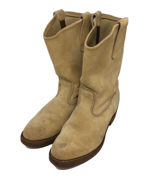 RED WING（レッドウィング）RED WING (レッドウィング) スエードペコスブーツ ベージュ サイズ:7 2/1の古着・服飾アイテム