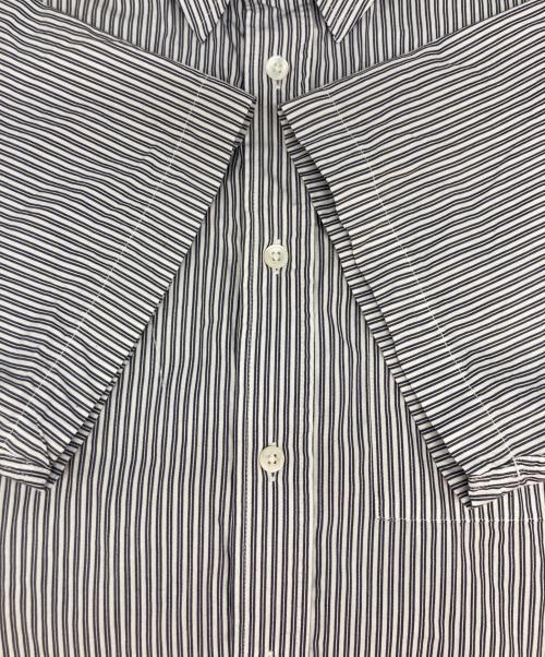 stussy（ステューシー）stussy (ステューシー) BOXY SS SHIRT 8 BALL STRIPE グレー サイズ:Mの古着・服飾アイテム