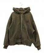 NOTSONORMALノットソーノーマル）の古着「ジップパーカー」｜グリーン