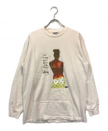 stussy×FPAR（ステューシー×エフピーエーアール）の古着「オールドロングスリーブTシャツ」｜ホワイト