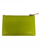 BOTTEGA VENETAボッテガベネタ）の古着「イントレチャートコインケース」｜ライムイエロー