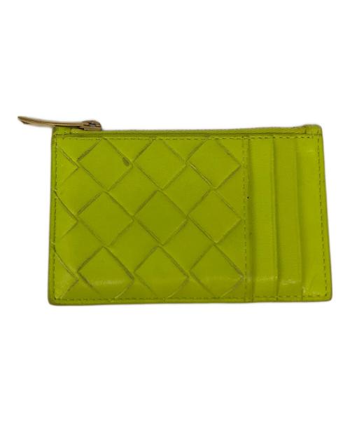 BOTTEGA VENETA（ボッテガベネタ）BOTTEGA VENETA (ボッテガベネタ) イントレチャートコインケース ライムイエロー サイズ:-の古着・服飾アイテム