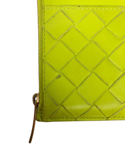 BOTTEGA VENETA（ボッテガベネタ）BOTTEGA VENETA (ボッテガベネタ) イントレチャートコインケース ライムイエロー サイズ:-の古着・服飾アイテム