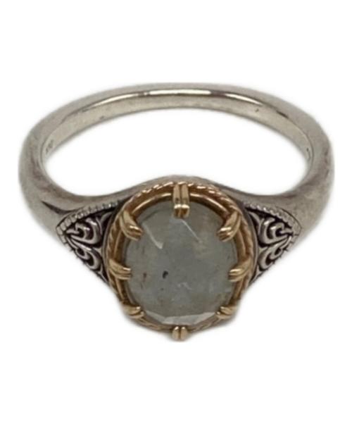 agete（アガット）agete (アガット) シルバー・K10ベリルリング シルバー(色) サイズ:12号の古着・服飾アイテム