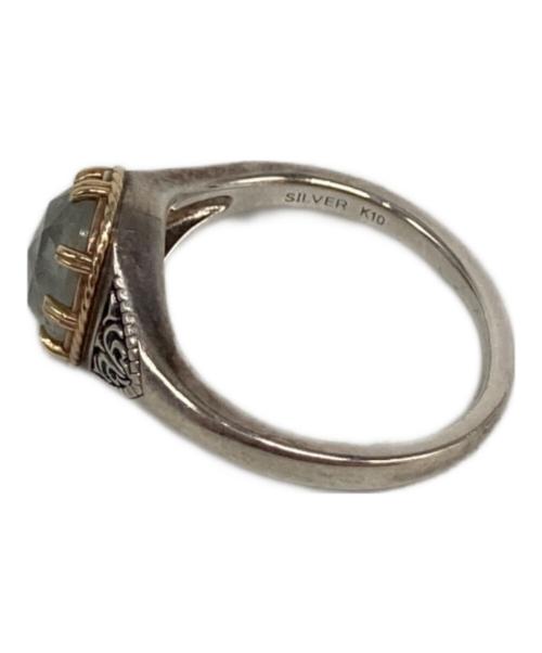 agete（アガット）agete (アガット) シルバー・K10ベリルリング シルバー(色) サイズ:12号の古着・服飾アイテム