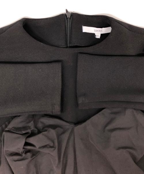 UN3D.（アンスリード）UN3D. (アンスリード) ドッキングカットソー ブラック サイズ:36の古着・服飾アイテム