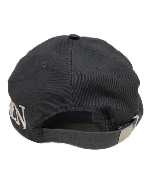 ALEXANDER McQUEEN（アレキサンダーマックイーン）ALEXANDER McQUEEN (アレキサンダーマックイーン) 刺繍キャップ ブラック サイズ:Lの古着・服飾アイテム
