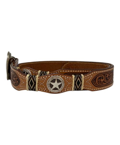 TONY LAMA（トニーラマ）TONY LAMA (トニーラマ) ハートバックルウエスタンベルト ブラウン サイズ:36の古着・服飾アイテム