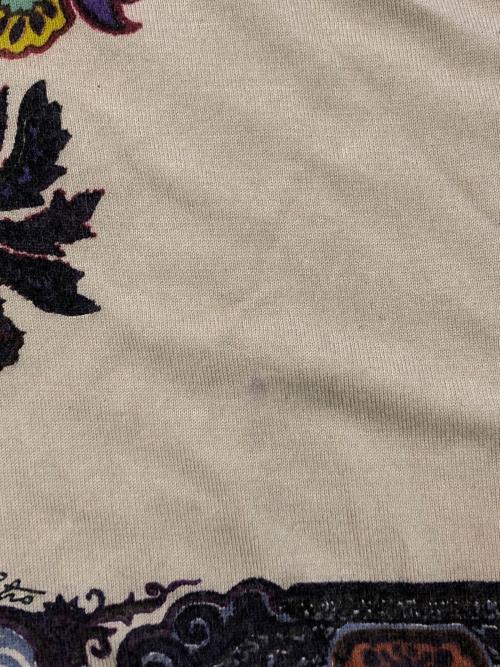 ETRO（エトロ）ETRO (エトロ) カシミヤブレンド総柄ニット ベージュ サイズ:SIZE 46の古着・服飾アイテム