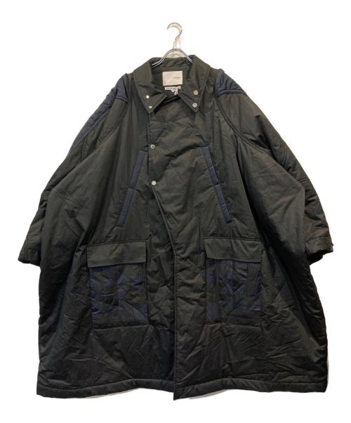 yoshio kubo（ヨシオクボ）yoshio kubo (ヨシオクボ) パッチワークロングコート ブラック サイズ:3の古着・服飾アイテム