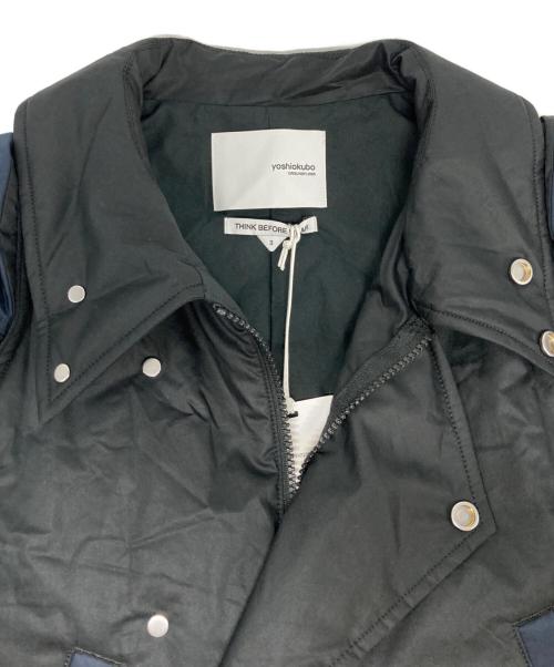 yoshio kubo（ヨシオクボ）yoshio kubo (ヨシオクボ) パッチワークロングコート ブラック サイズ:3の古着・服飾アイテム