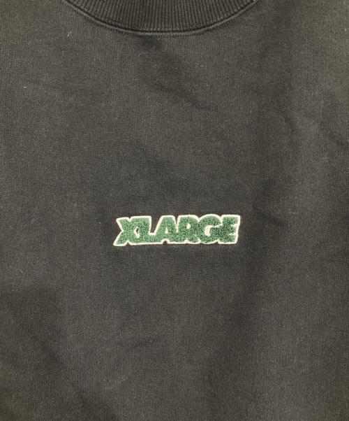 X-LARGE（エクストララージ）X-LARGE (エクストララージ) スタンダード ロゴ クルーネック スウェット ブラック サイズ:XXLの古着・服飾アイテム