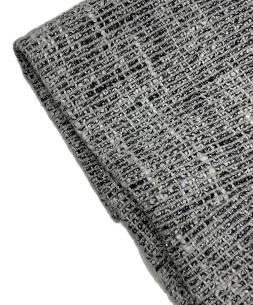 green label relaxing（グリーンレーベルリラクシング）green label relaxing (グリーンレーベルリラクシング) ノーカラーツイードジャケット グレー サイズ:38の古着・服飾アイテム