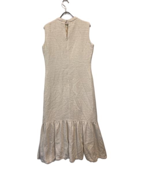 anuans（アニュアンス）anuans (アニュアンス) ツイードティアードワンピース ベージュ サイズ:Mの古着・服飾アイテム