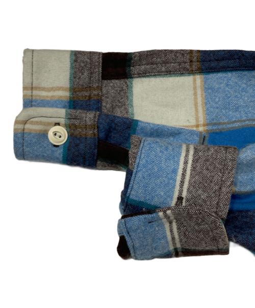 PENDLETON（ペンドルトン）PENDLETON (ペンドルトン) Hysteric Glamour (ヒステリックグラマー) コラボチェックウールシャツ ブルー×ブラウン サイズ:Fの古着・服飾アイテム