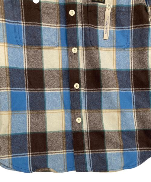 PENDLETON（ペンドルトン）PENDLETON (ペンドルトン) Hysteric Glamour (ヒステリックグラマー) コラボチェックウールシャツ ブルー×ブラウン サイズ:Fの古着・服飾アイテム