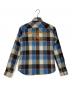 PENDLETON (ペンドルトン) Hysteric Glamour (ヒステリックグラマー) コラボチェックウールシャツ ブルー×ブラウン サイズ:F：7000円