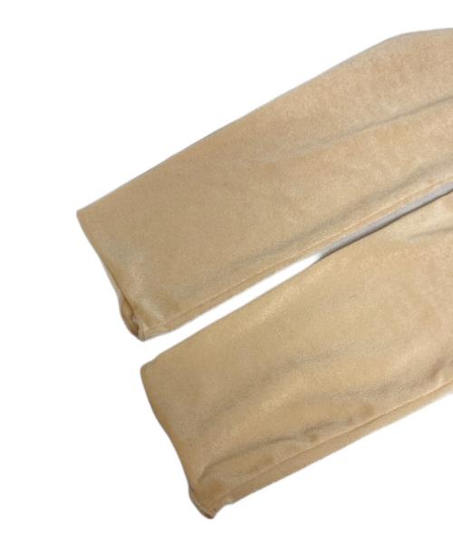 anuke（アンヌーク）anuke (アンヌーク) Velour Short Tops ベージュ サイズ:Freeの古着・服飾アイテム