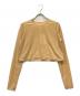 anuke（アンヌーク）の古着「Velour Short Tops」｜ベージュ