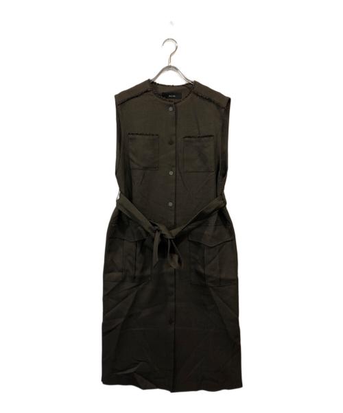 allureville（アルアバイル）allureville (アルアバイル) メランジミニヘリンボンジレワンピース グレー サイズ:2の古着・服飾アイテム