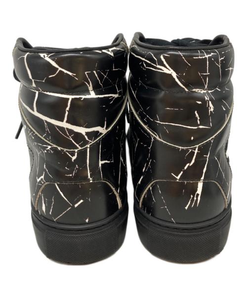 BALENCIAGA（バレンシアガ）BALENCIAGA (バレンシアガ) プリントハイカットスニーカー ブラック サイズ:41の古着・服飾アイテム