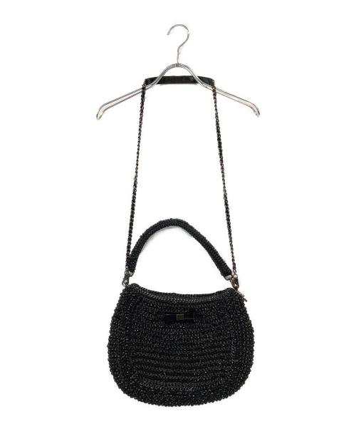 ANTEPRIMA（アンテプリマ）ANTEPRIMA (アンテプリマ) リボンプレートワイヤーワンショルバッグ ブラックの古着・服飾アイテム