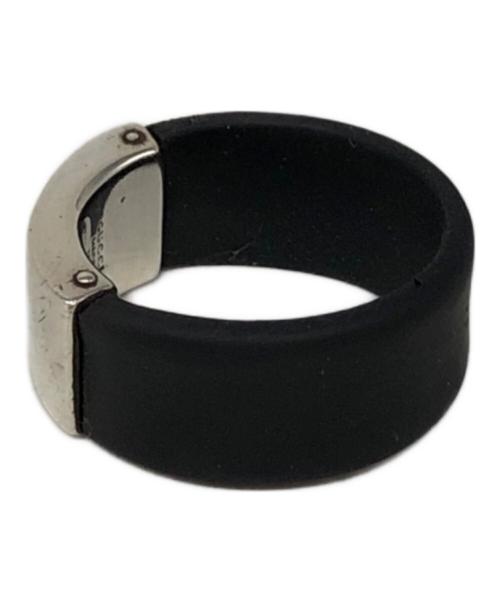 GUCCI（グッチ）GUCCI (グッチ) ラバーリング ブラック サイズ:23号の古着・服飾アイテム