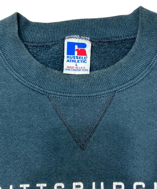 RUSSELL ATHLETIC（ラッセルアスレチック）RUSSELL ATHLETIC (ラッセルアスレチック) ヴィンテージプリントスウェット ブラック サイズ:Lの古着・服飾アイテム