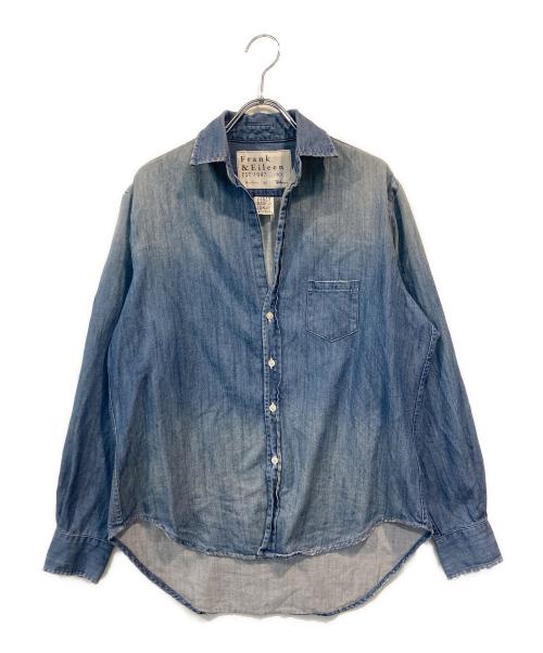 Frank&Eileen（フランクアンドアイリーン）Frank&Eileen (フランクアンドアイリーン) Ron Herman (ロンハーマン) スキッパーデニムシャツ ブルー サイズ:SIZE XSの古着・服飾アイテム