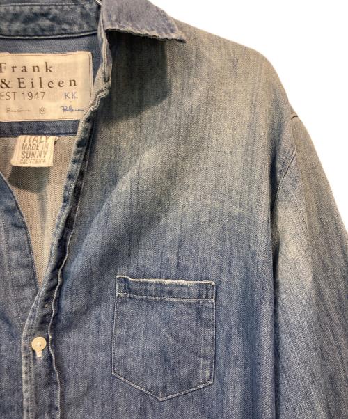 Frank&Eileen（フランクアンドアイリーン）Frank&Eileen (フランクアンドアイリーン) Ron Herman (ロンハーマン) スキッパーデニムシャツ ブルー サイズ:SIZE XSの古着・服飾アイテム