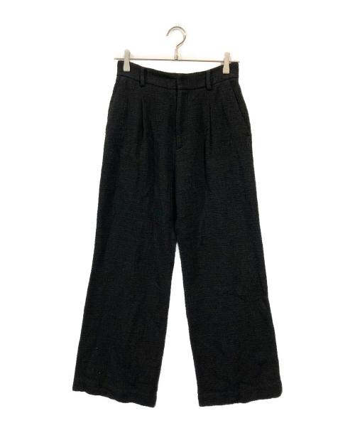 EVERYDAY I LIKE.（エヴリデイ アイ ライク）EVERYDAY I LIKE. (エヴリデイ アイ ライク) Tweed Wide パンツ ブラック サイズ:38の古着・服飾アイテム