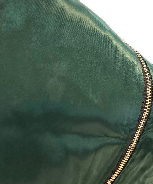 絡繰魂（カラクリタマシイ）絡繰魂 (カラクリダマシイ) 和柄総刺繍スカジャン グリーン サイズ:Lの古着・服飾アイテム