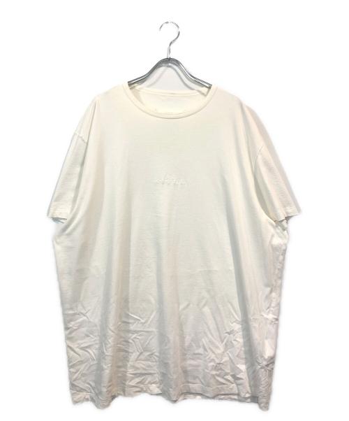 Maison Margiela（メゾンマルジェラ）Maison Margiela (メゾンマルジェラ) 反転ロゴ刺繍Tシャツ ホワイト サイズ:XXLの古着・服飾アイテム
