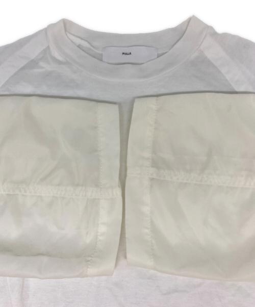 TOGA PULLA（トーガ プルラ）TOGA PULLA (トーガ プルラ) コットンジャージーTシャツ ホワイト サイズ:Mの古着・服飾アイテム