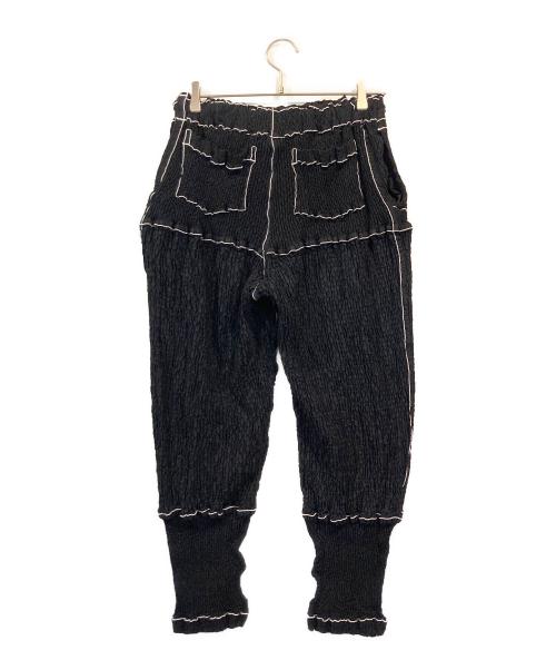 ISSEY MIYAKE（イッセイミヤケ）ISSEY MIYAKE (イッセイミヤケ) ワッシャー加工パンツ ブラック サイズ:2の古着・服飾アイテム