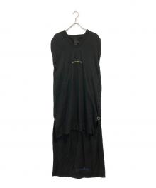 BERNHARD WILLHELM（ベルンハルト ウィルヘルム）の古着「カットソーワンピース」｜ブラック