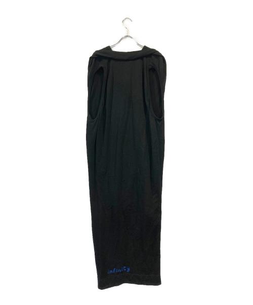 BERNHARD WILLHELM（ベルンハルト ウィルヘルム）BERNHARD WILLHELM (ベルンハルト ウィルヘルム) カットソーワンピース ブラック サイズ:Mの古着・服飾アイテム