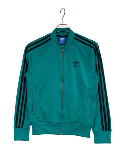 adidas（アディダス）adidas (アディダス) トレフォイル刺繍トラックジャケット グリーン サイズ:Sの古着・服飾アイテム